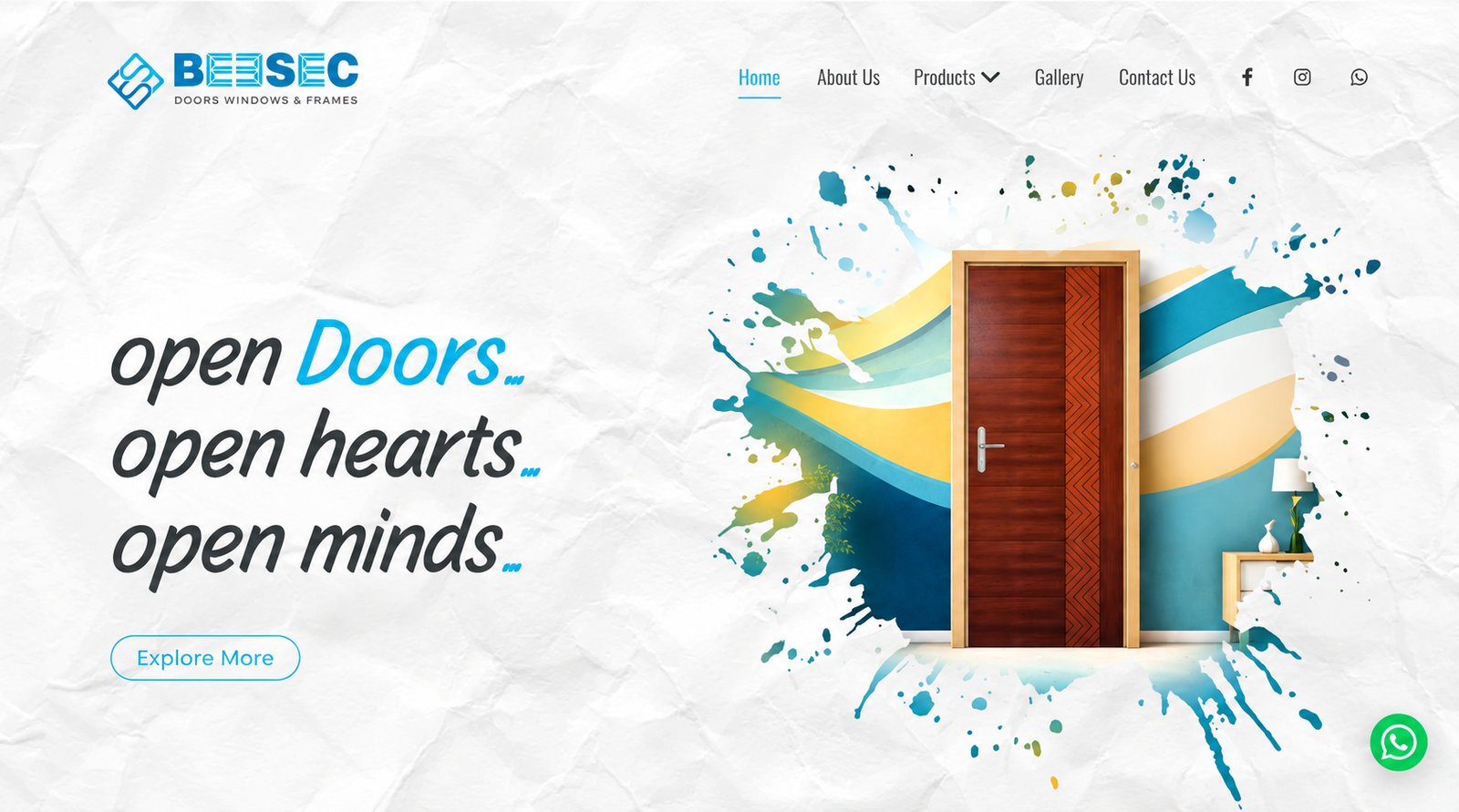 Bee Secure Doors website