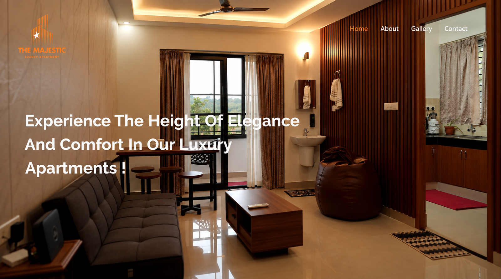 The Majestic Luxury Apartment website